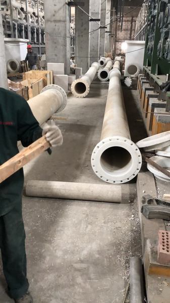 纺丝切断机酸浴管安装【视频】